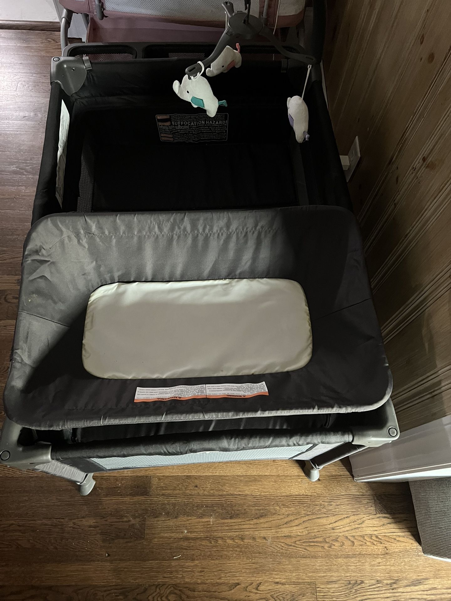 Pano Babe 4 In 1 Baby Playard With Bassinet And Changing Table For Newborn 