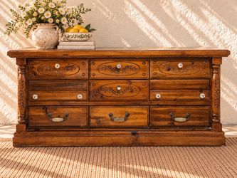 Golden Manor Carved Dresser