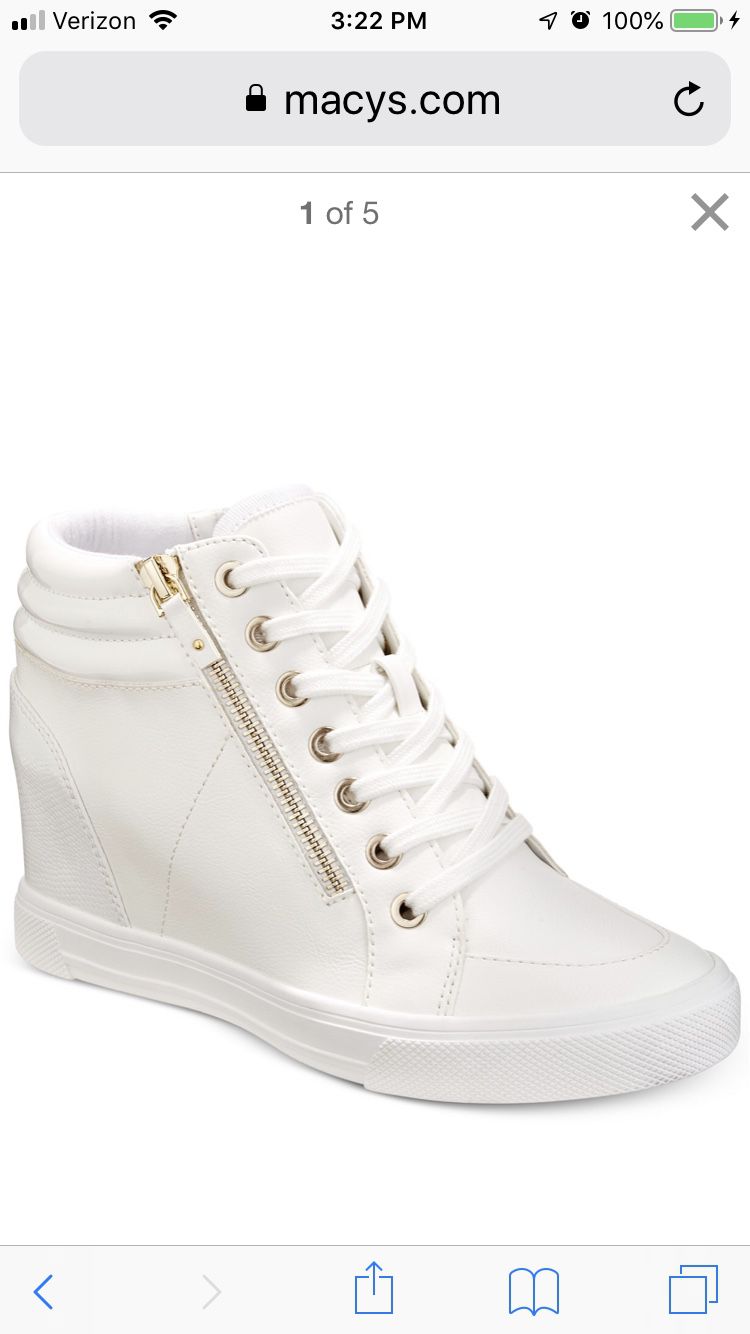 White Wedge, Summer Tennis Shoe, White Party