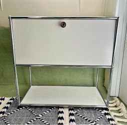 USM Fritz Haller MCM-Style Bedside Table, Storage, or TV Cabinet