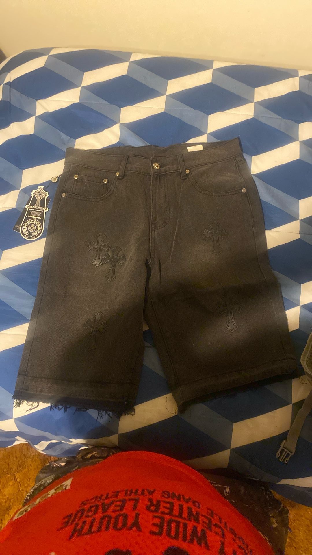 Chrome Heart Short black Jeans