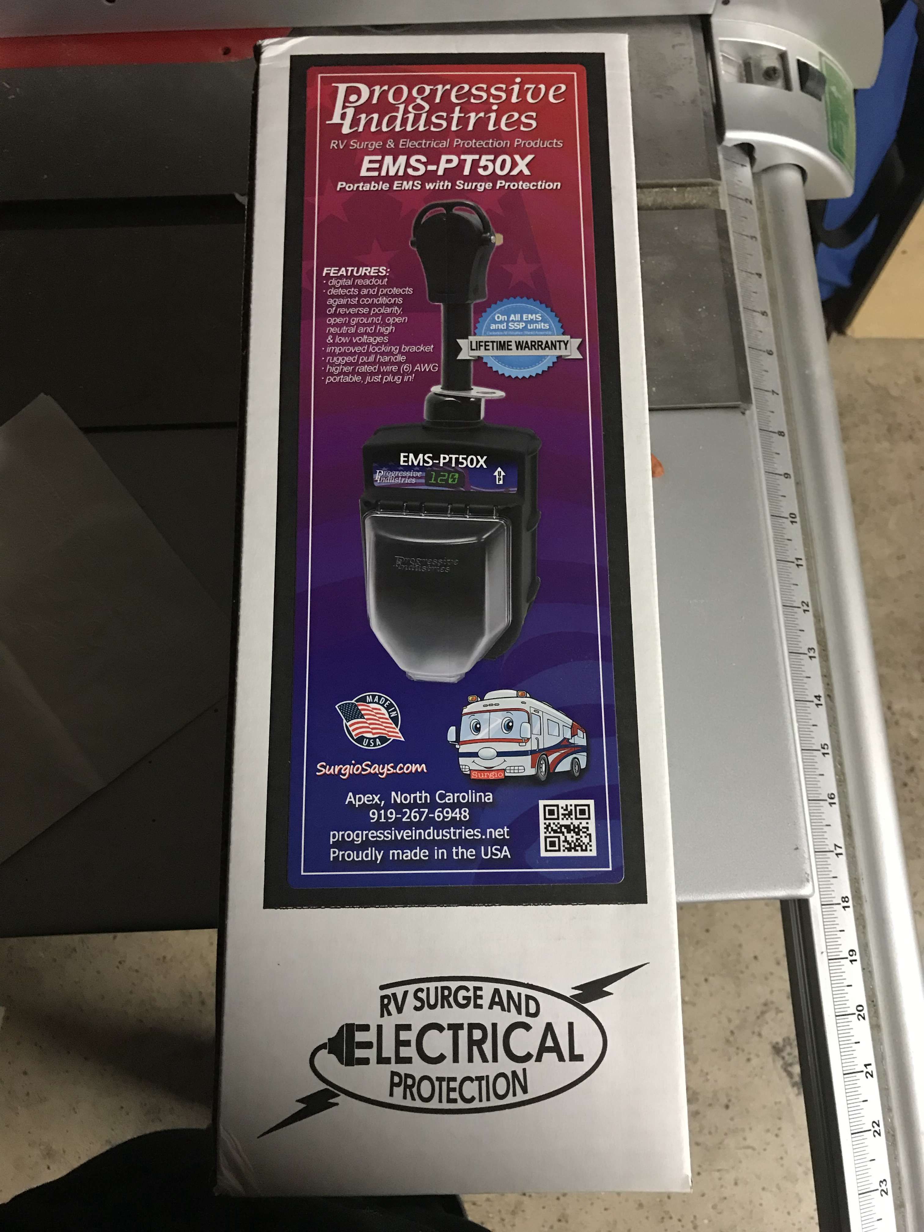 EMS/PT50X RV surge and electrical protection
