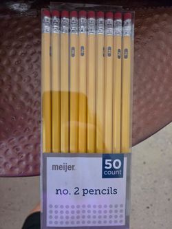 Meijer 50 count No 2 pencils. New