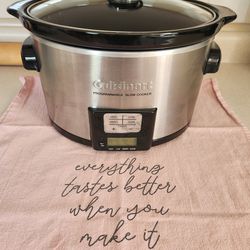 Cuisinart 3.5 QT Brushed Stainless Programmable Slow Cooker for