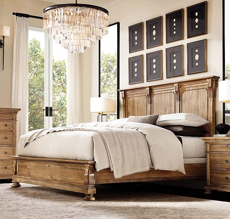 Restoration Hardware St. James Panel Bed - Cal King