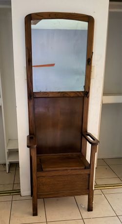 Vintage mirror coat chair