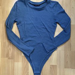 Blue Bodysuit. Adult Size Medium