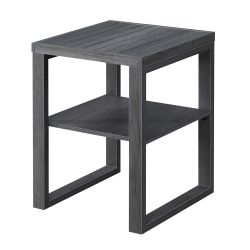 High Quality Wooden  Charcoal Gray Wooden End Table/Night Stand