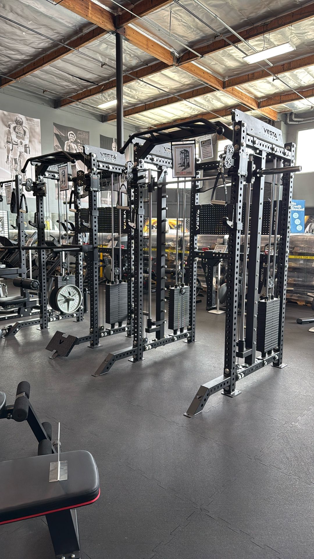 Vesta Fitness 2in1 -3in1 - Squat Rack Power Cage Functional Trainer with Smith Machine Option