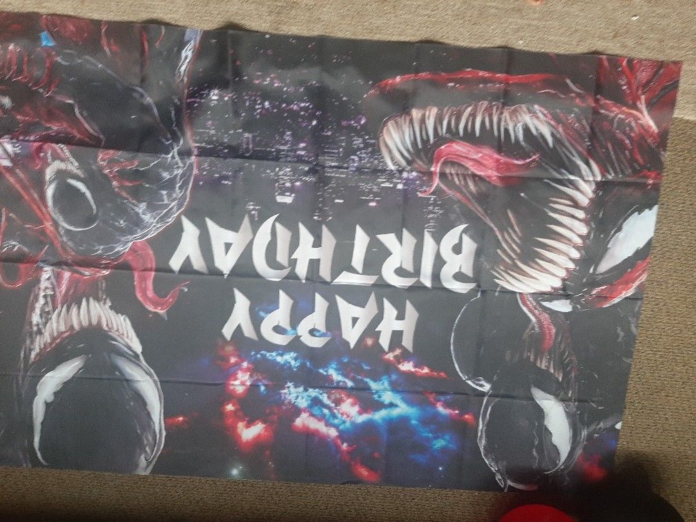 Venom Birthday Banner