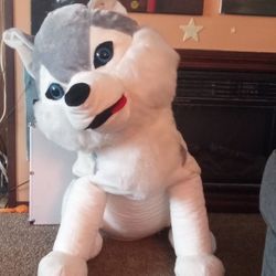 Husky Giant Stuffed Animal 