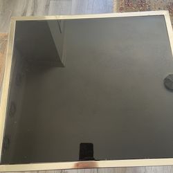 2 small glass coffee tables