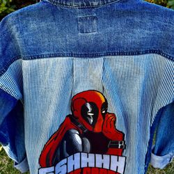 Boy's Marvel Deadpool Jean Jacket XL