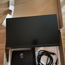 Lenovo ThinkVision T24i-30 24" Class Full HD LED Monitor - 16:9 - Raven Black