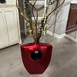 Red Big Vase 