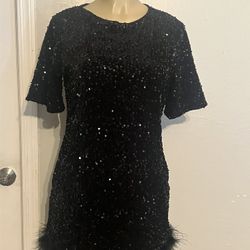 Sequin Black Dress