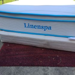 Twin size Linenspa 8 Inch Foam Mattress Plus Slim box spring 