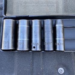 Pittsburgh socket set- 5pc