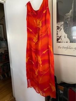 Burnt orange dress