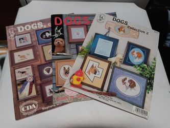 Dogs Cross Stitch Pattern Books – Set of 3
