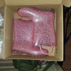Glittery Light Up Rain Boots