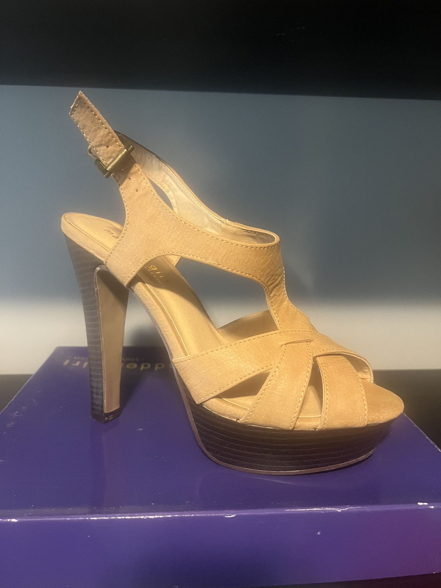 Platform Strappy HIGH Heel Shoes Sz 9 1/2