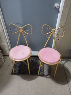 Pink Bow Chairs