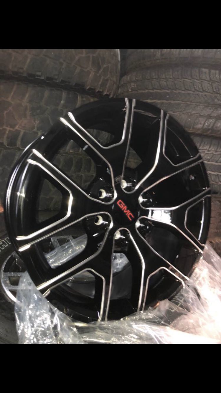 New 20” Rims Black Milled 6 Lug Wheels Chevy Silverado Tahoe CALL(2I4)742O77O Easy