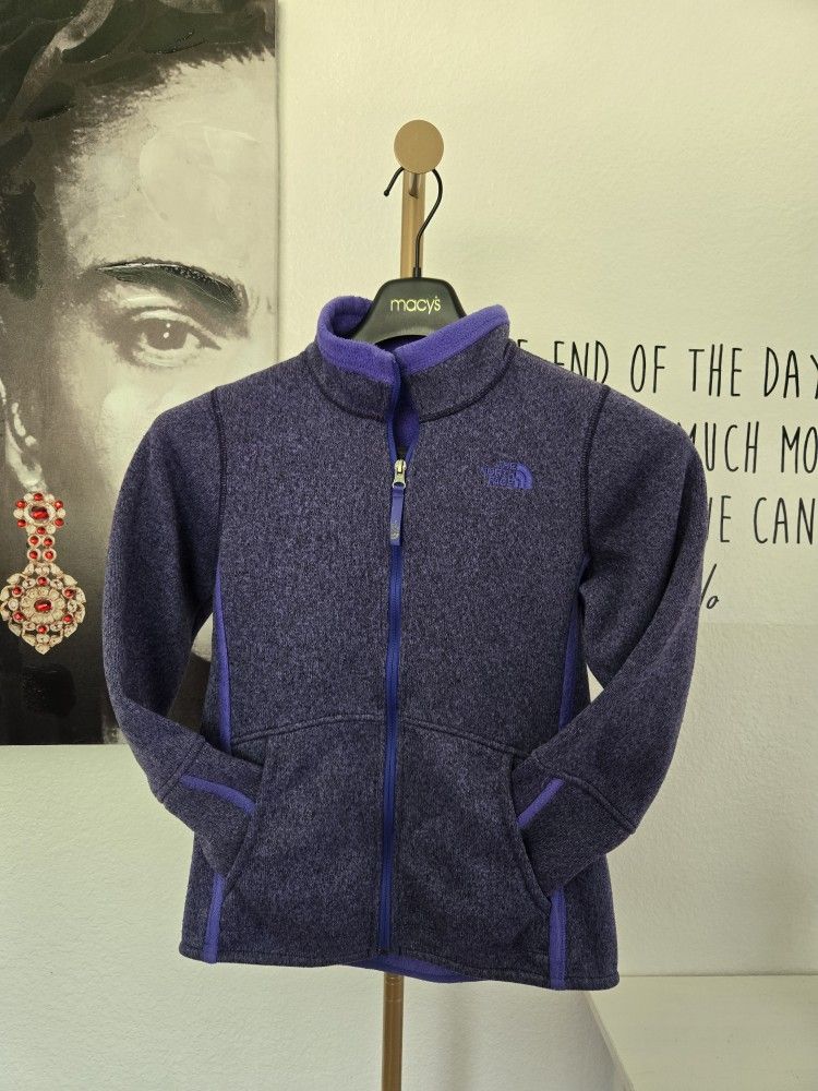 The North Face Girls Full-Zip Jacket Color Purple Size L(14/16)