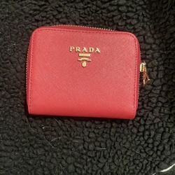 Red Prada wallet 