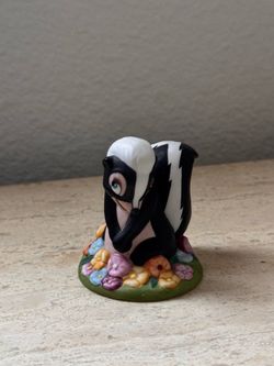 Flower Skunk Vintage Disney Porcelain Collection
