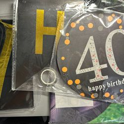 40th Birthday Party Supplies
