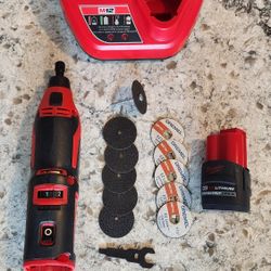 Milwaukee 2460-20 M12 Cordless Rotary Tool - Red
