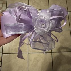 Diadema De Niña Color Morado Bajito 