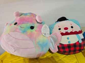 New With Tags Squishmallows butterfly and clown
