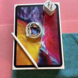 Apple iPad Pro 11” 2nd generation 128GB WiFi + Cellular / unlocked with keyboard and pencil 