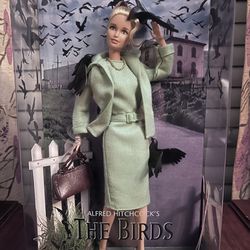 Tippi Hedren “The Birds” Hitchcock 2008 Black Label Barbie Doll - Sealed