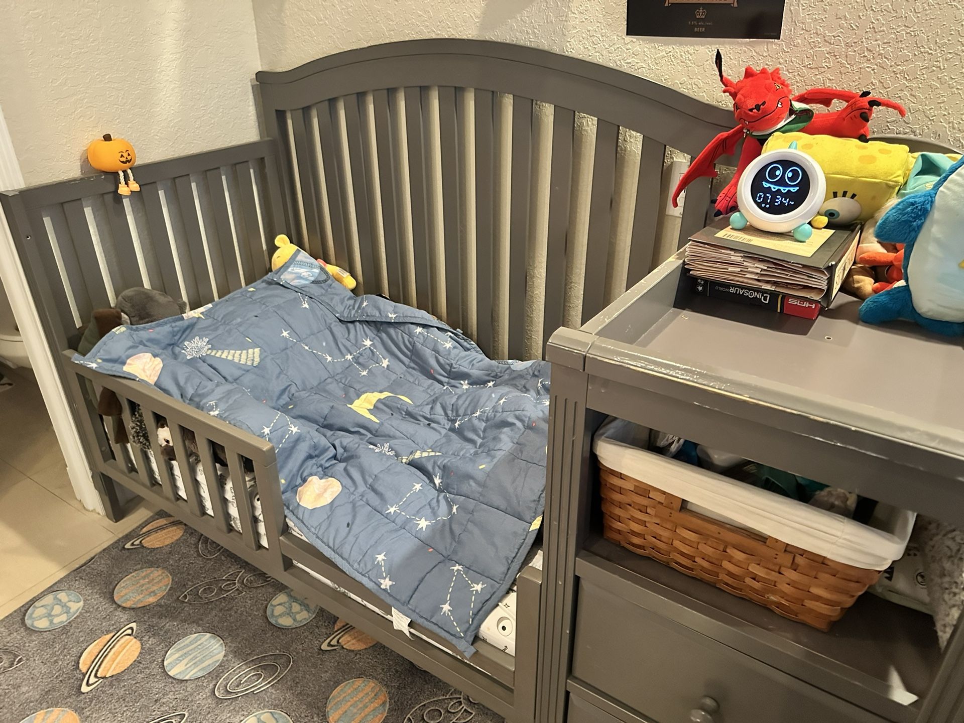 Crib With Toddler Rail