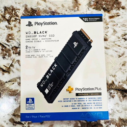 New Western Digital Black SN850 2TB Internal SSD  PCIe Gen 4 x4 NVMe with Heatsink for PS5 and PC