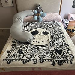 West elm full size bed with mattress