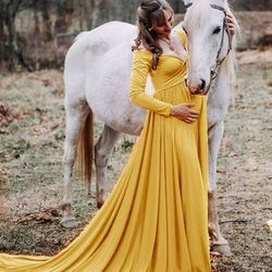 Maternity Dress Pregnancy Gown Vestido De Embarazo New 