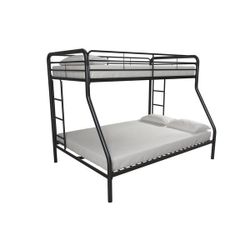 Black Twin over Full Metal Bunk Bed