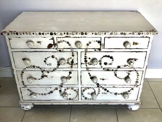 Off White Solid Wood Dresser