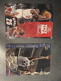 Upper Deck Shaquille O’Neal And Michael Jordan Skybox
