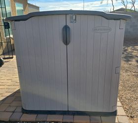 Suncast Outdoor Resin Storage Shed Cabinet 98 sq ft
