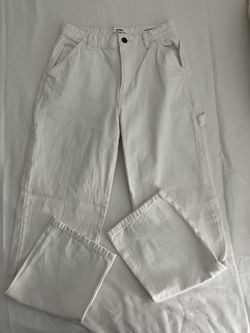 White Cargo Jeans 