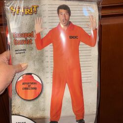 Spirit escaped convict men’s adult Halloween costume size S/M