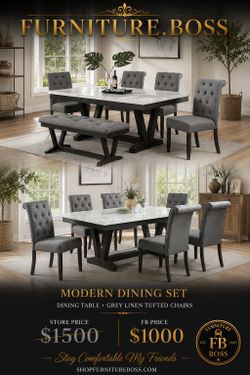 Dining Room Furniture - Dining Table Dining Chairs Dining Bench