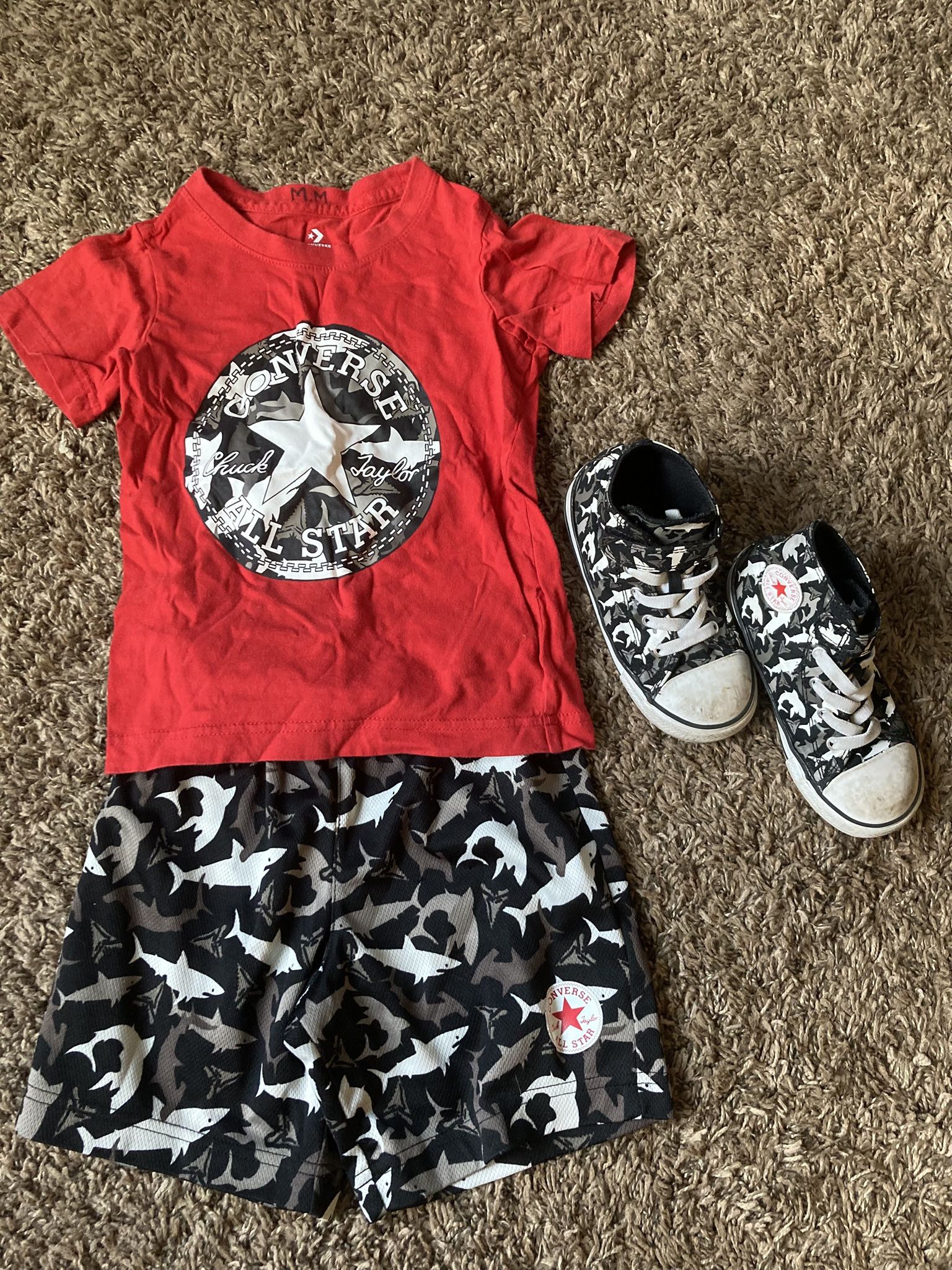 Boys Converse Outfit W/ Matching Shoes