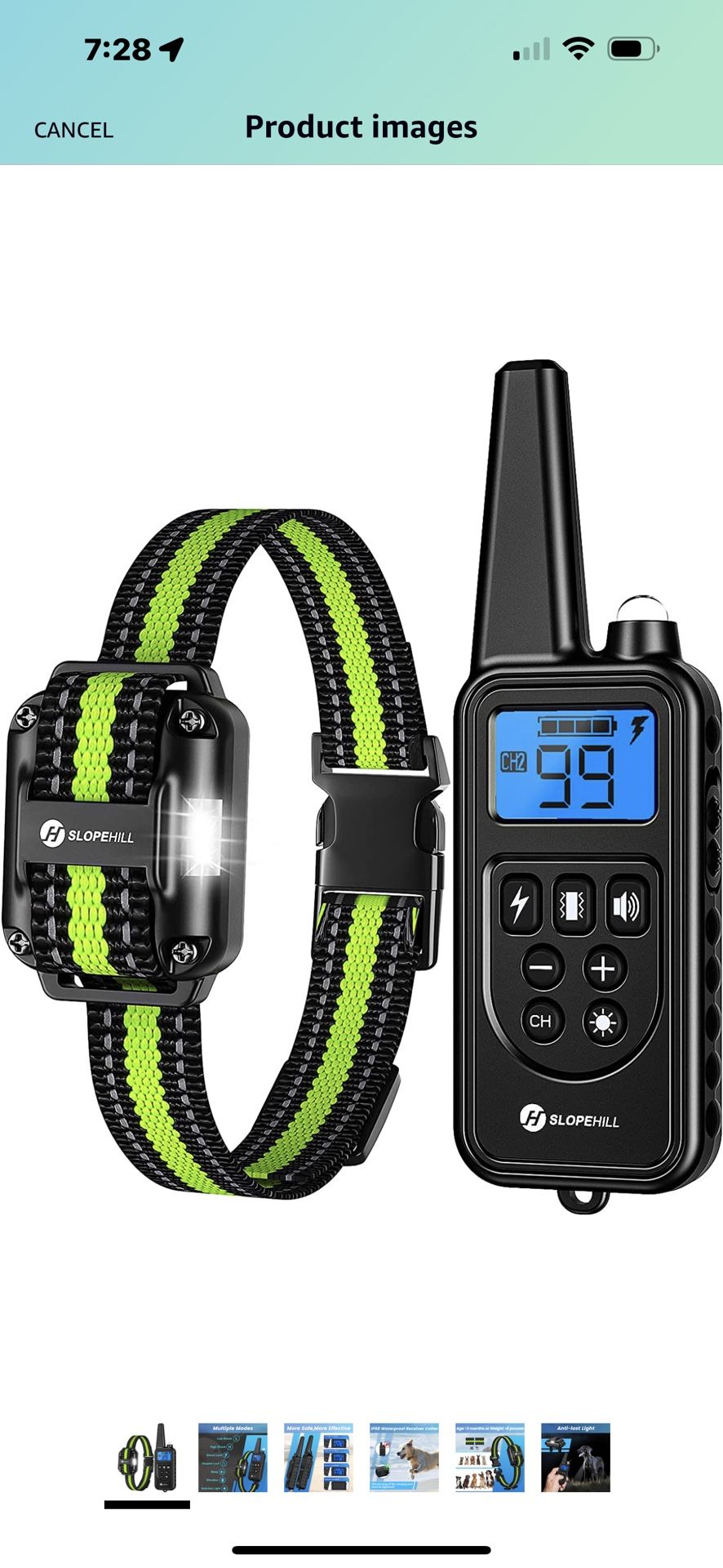 Slopehill Dog Training Collar - Electronic Dog Shock Collar with Remote